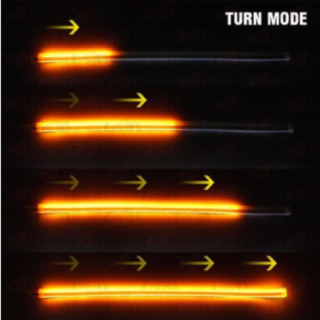 DRL Alis Slim 30cm Led Flexible 2 Warna 2 Mode Senja Sein Sen Running