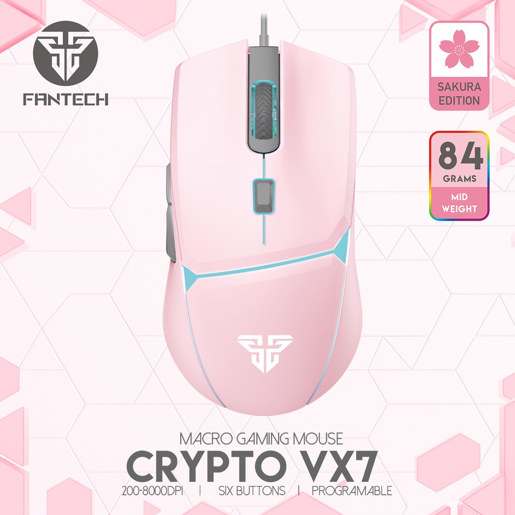 Mouse Gaming Fantech VX7 Edisi Sakura Gaming Fantech Original