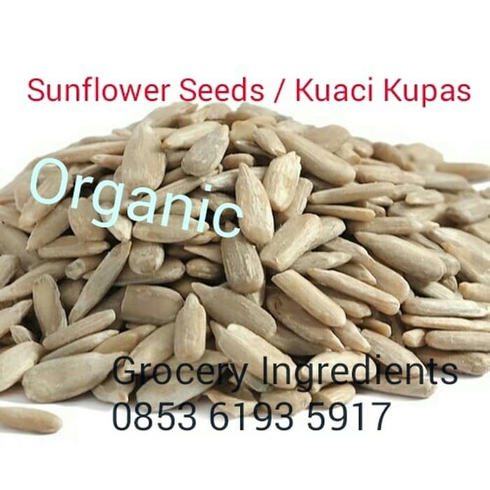 

Sunflower Seeds Organik - 250gram / Kuaci Kupas / Biji Bunga Matahari