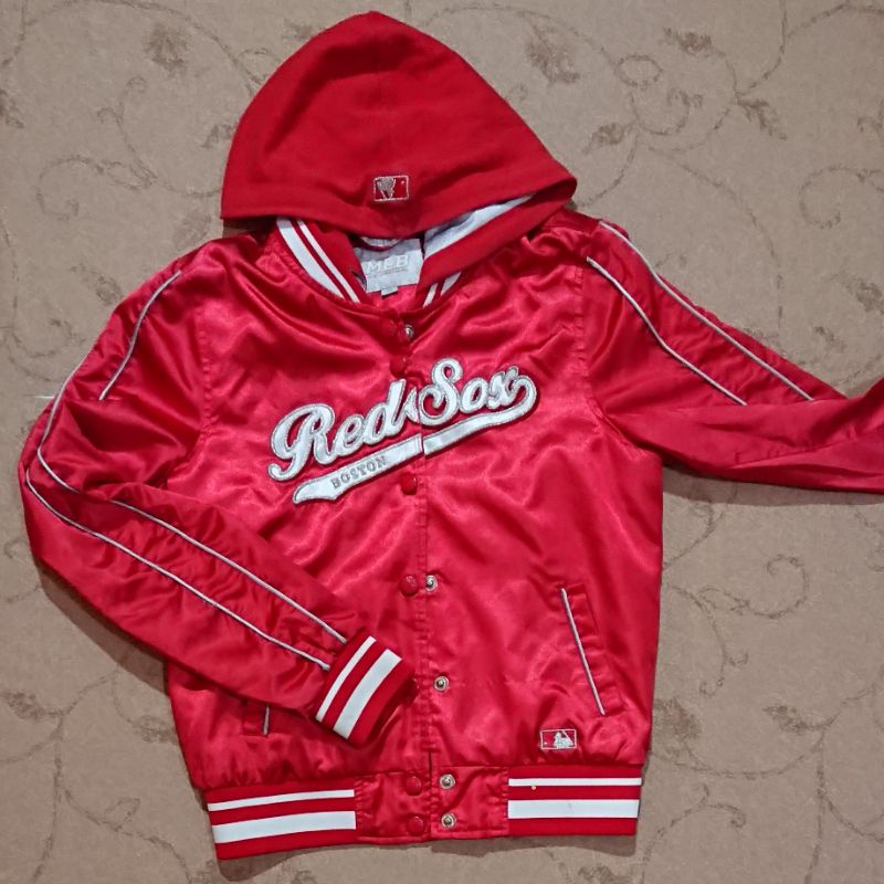 Hoodie zipper second branded MLB Redsox Boston