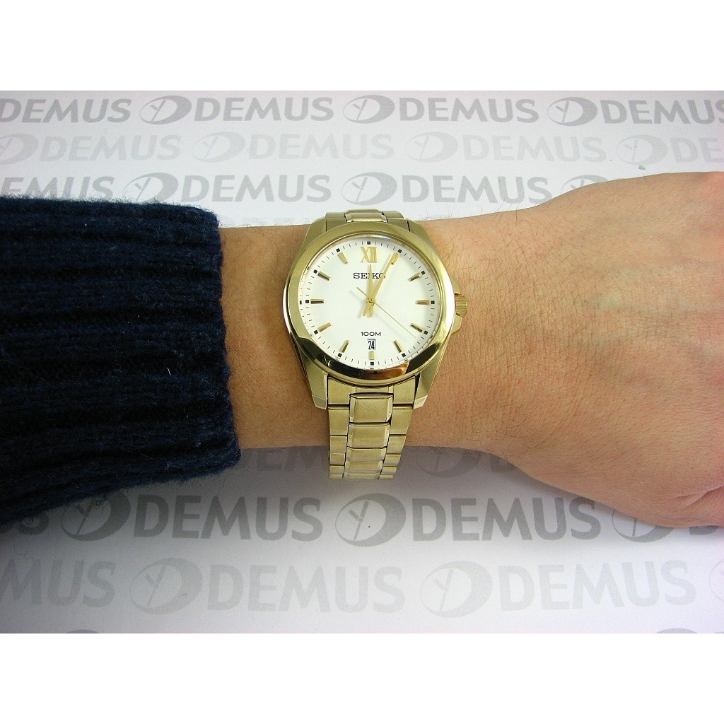 Seiko Mens SGEG64P1 Quartz Classic Gold Tone | Jam Pria SGEG64