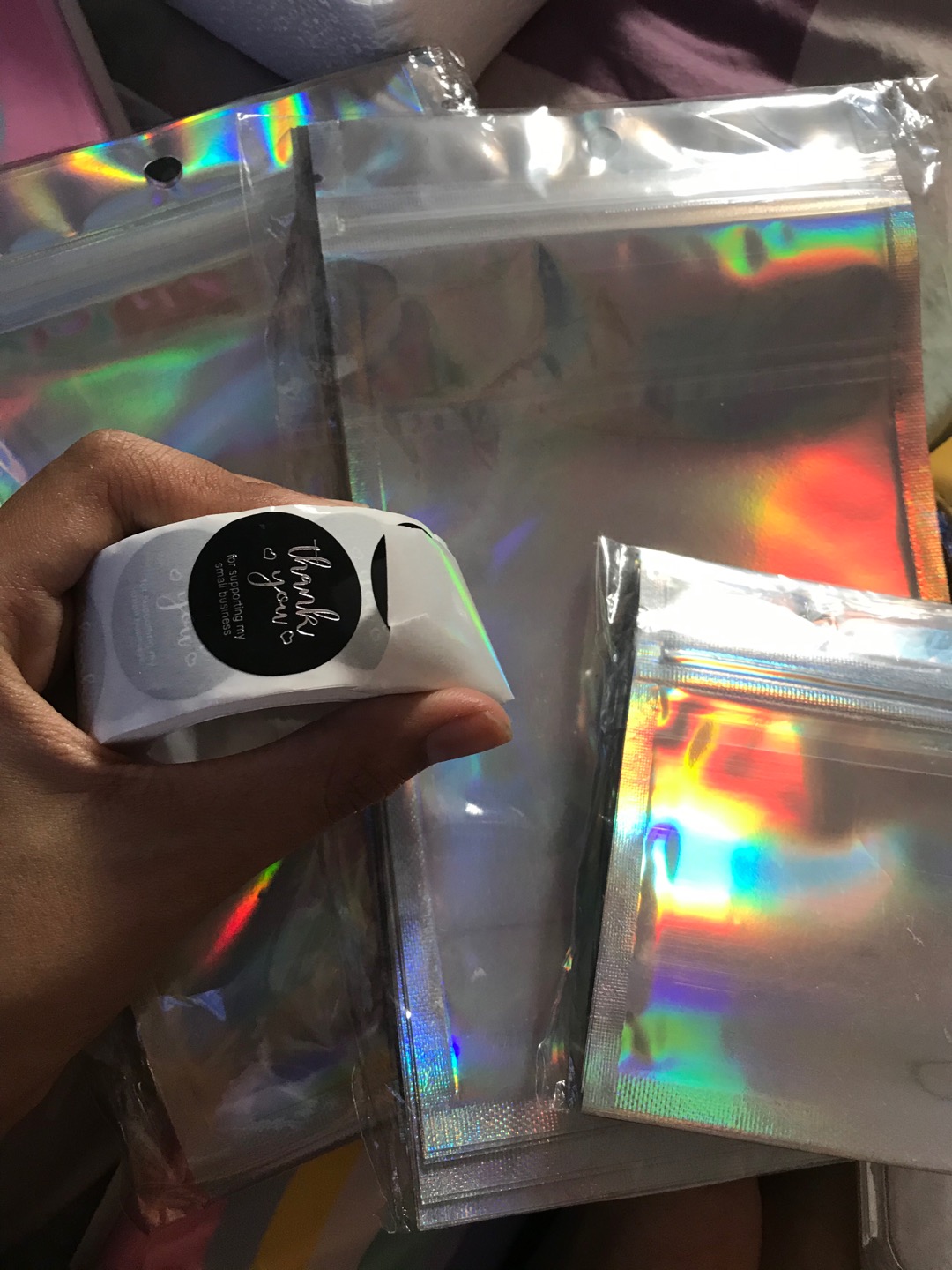 20pcs Kantong Aluminium Foil Anti Air Dengan Seal Self Seal