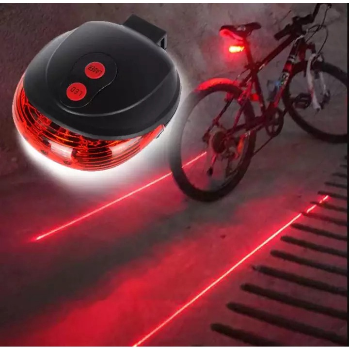 PROMO!! Lampu Belakang Sepeda / Laser Tail Light Strobo / Laser Sepeda LED