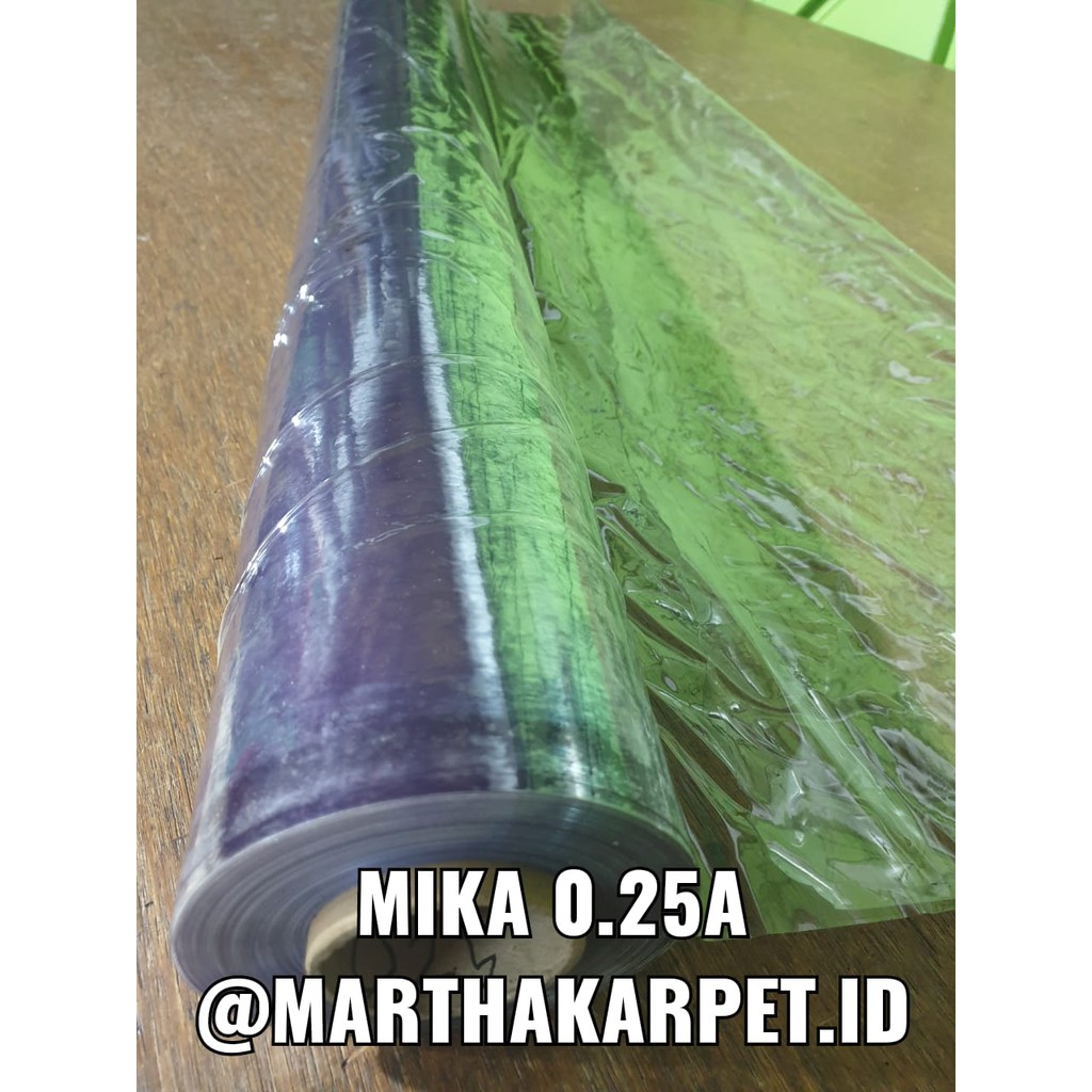 Jual Plastik Mika 1m X 137m 025a Plastik Bening Tebal Lemas Meteran Roll Taplak Meja 