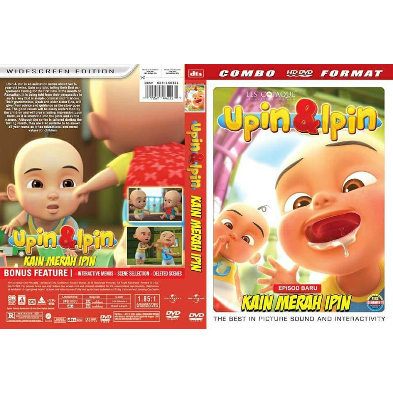 dvd Upin Ipin Kain Merah Ipin {OD DTS R1} {Malaysia, Animation}.