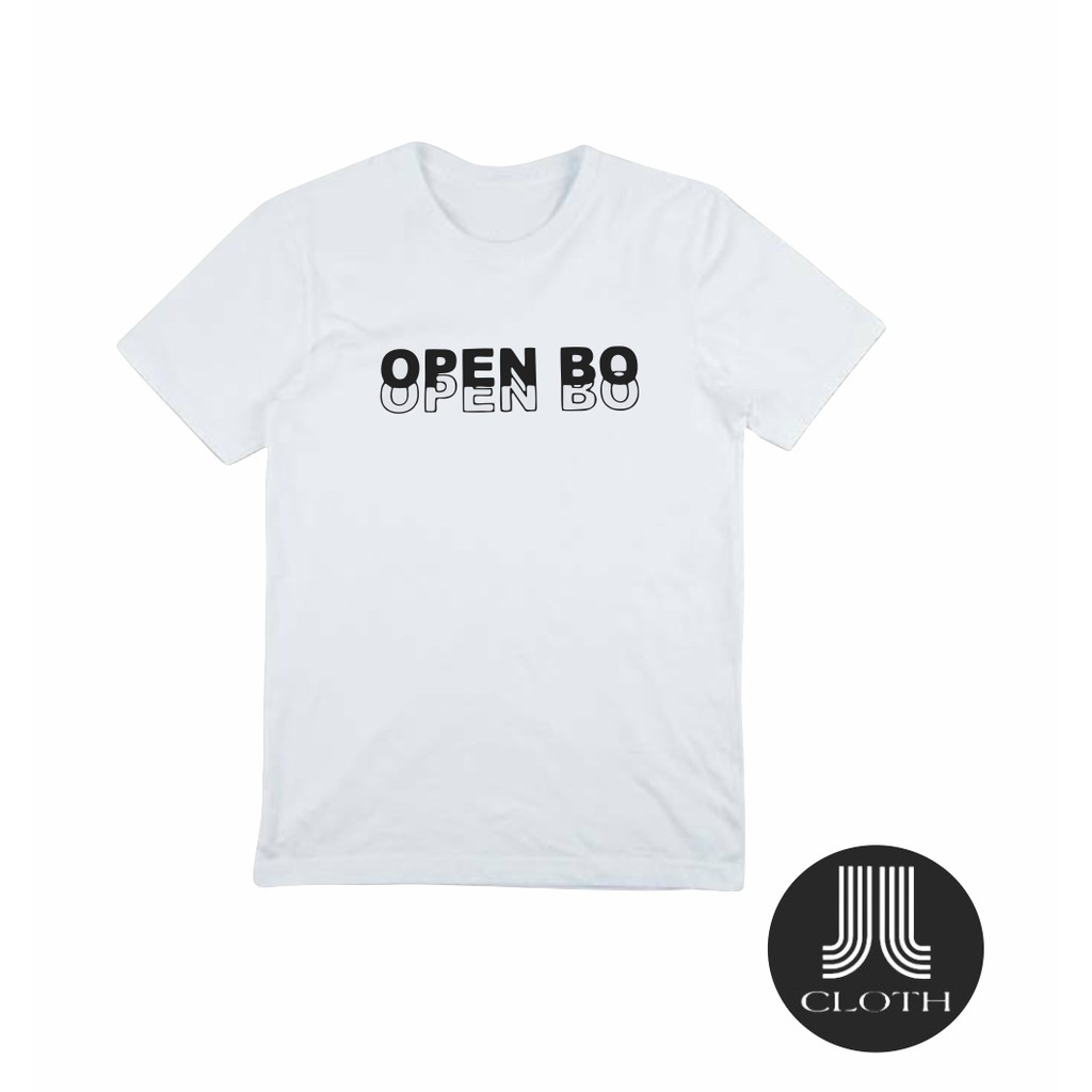 T SHIRT BAJU KAOS DISTRO PRIA WANITA OPEN BO COTTON COMBED 30S