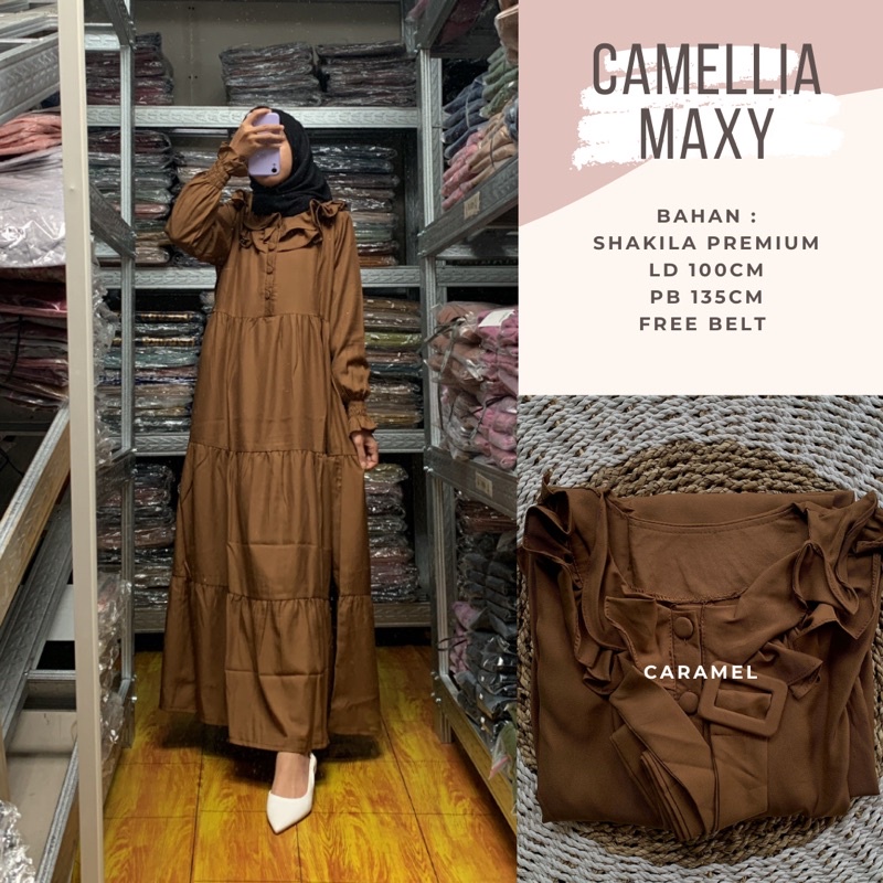 Camelia Maxy Bahan Shakila Gratis Belt LD 110