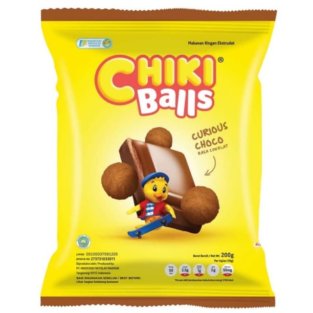 

Chiki Balls 200gram (Rasa Coklat)