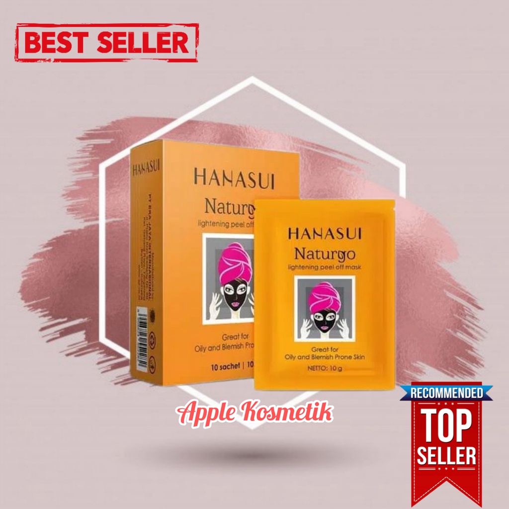 [ 1Kg = 130 Pcs ] HANASUI NATURGO MASKER BPOM - MASKER NATURGO HANASUI BPOM / HARGA SATUAN