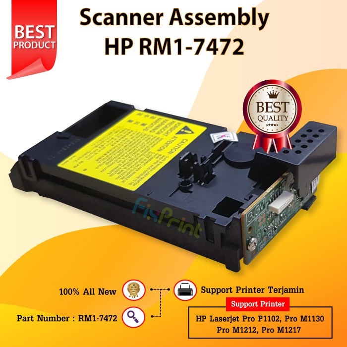 Scanner Assembly Printer P1102 M1130 M1212 M1217 Scanner Assy HP P1102 Part Number RM1-7472 New
