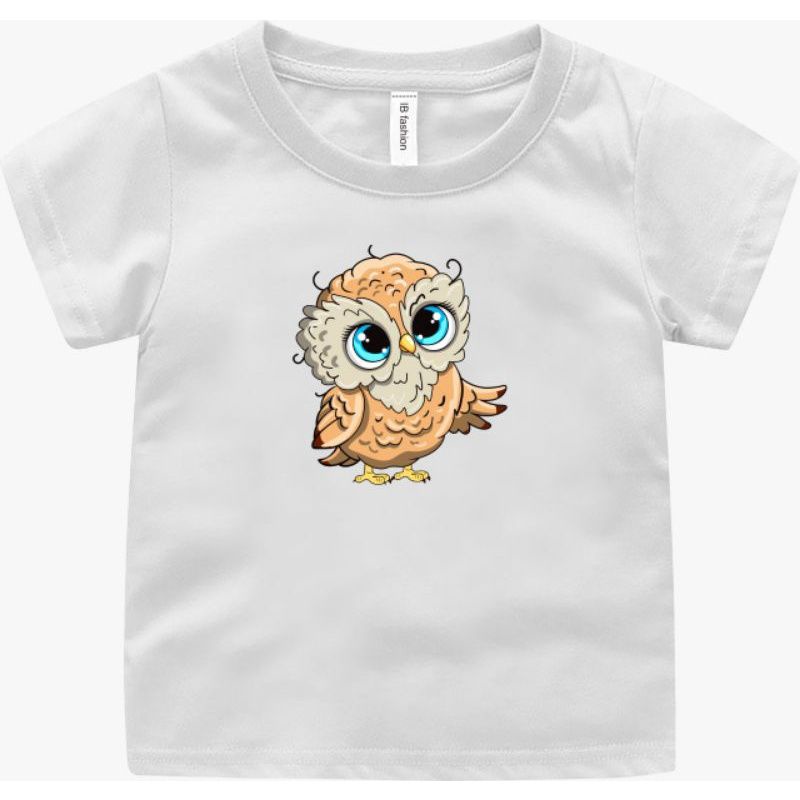 Baju Kaos Anak Laki Dan Perempuan Murah Sablon Digital Motif Owl Cute Umur 1 2 3 4 5 6 7 8 9 Tahun Uxlo Fashion