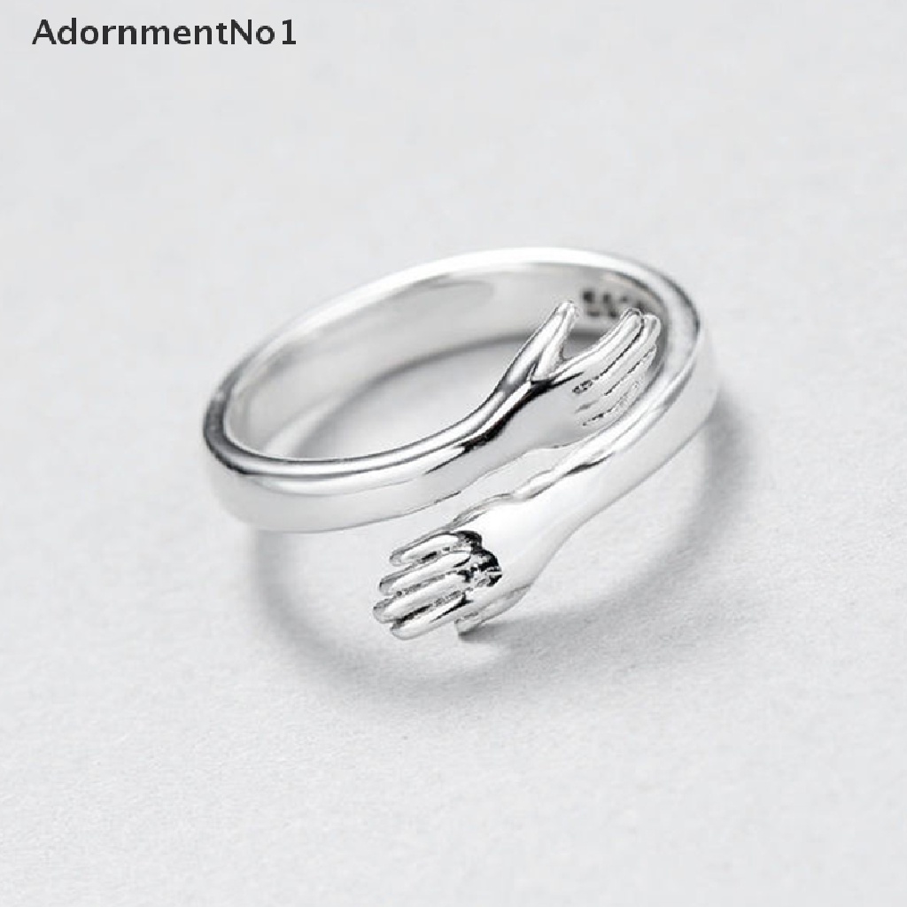 (AdornmentNo1) Cincin Terbuka Adjustable Motif Love Hug Untuk Perhiasan Wanita / Hadiah