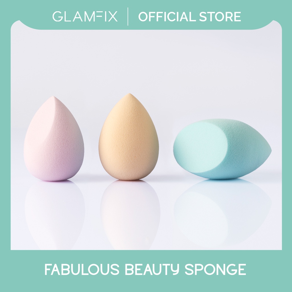 GLAMFIX Fabulous Beauty Sponge _ Beauty Blender Spons Foundation | GLAM FIX Alat Kecantikan Makeup by YOU