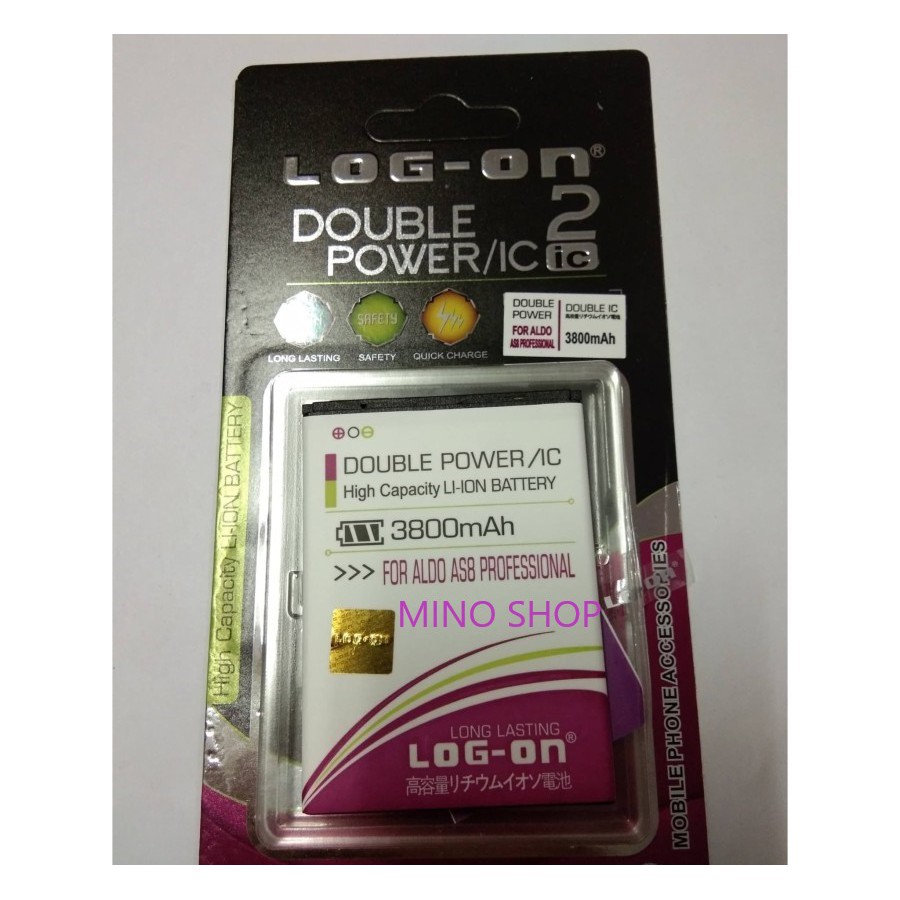 BATERAI ALDO AS8 PROFESSIONAL - LOG ON ORIGINAL BATTERY BATRE