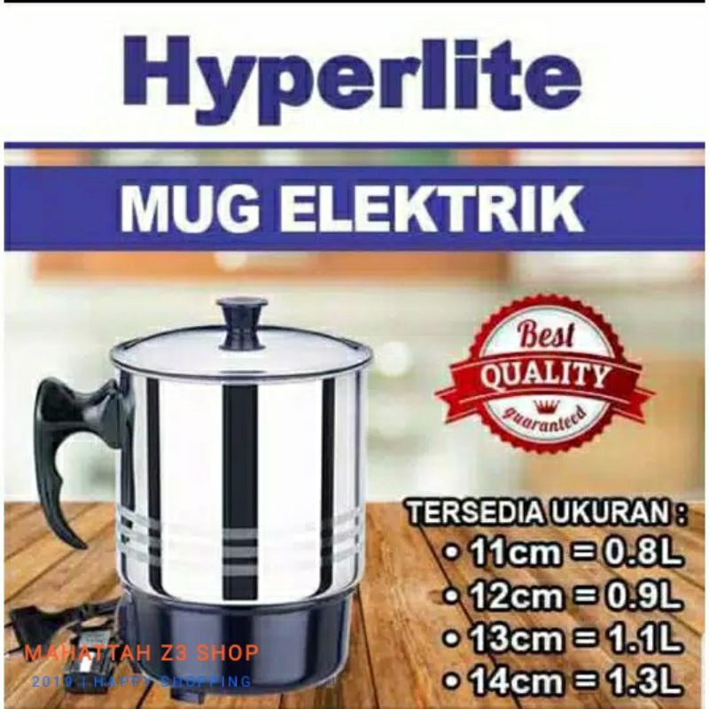 TEKO GELAS LISTRIK HYPERLITE - GELAS LISTRIK - ELECTRIK HEATING CUP - MUG LISTRIK STAINLESS