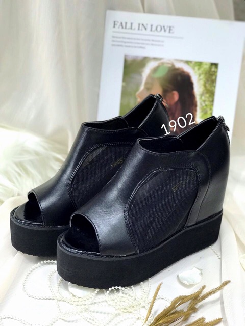 Sepatu wedges import realpict c1902