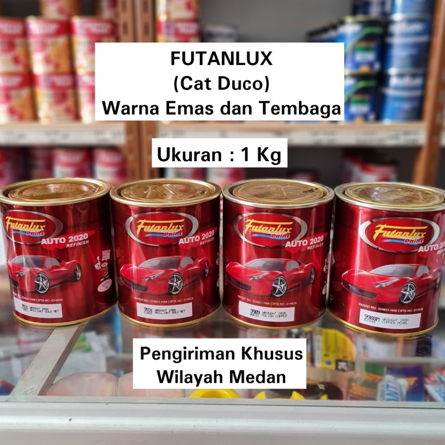 CAT PAGAR BESI WARNA TEMBAGA 1 KG FUTANLUX 9989 / WARNA 9989 WROUGHT IRON POLISH COPPER CAT PINTU PA