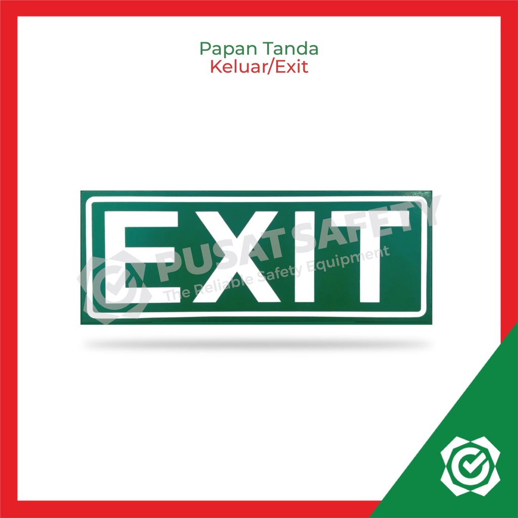 

Papan Rambu Tanda Keluar Exit Darurat