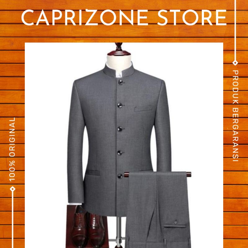 SETELAN JAS MANDARIN / SETELAN JASKO / CELANA RESMI / JAS KOKO PRIA