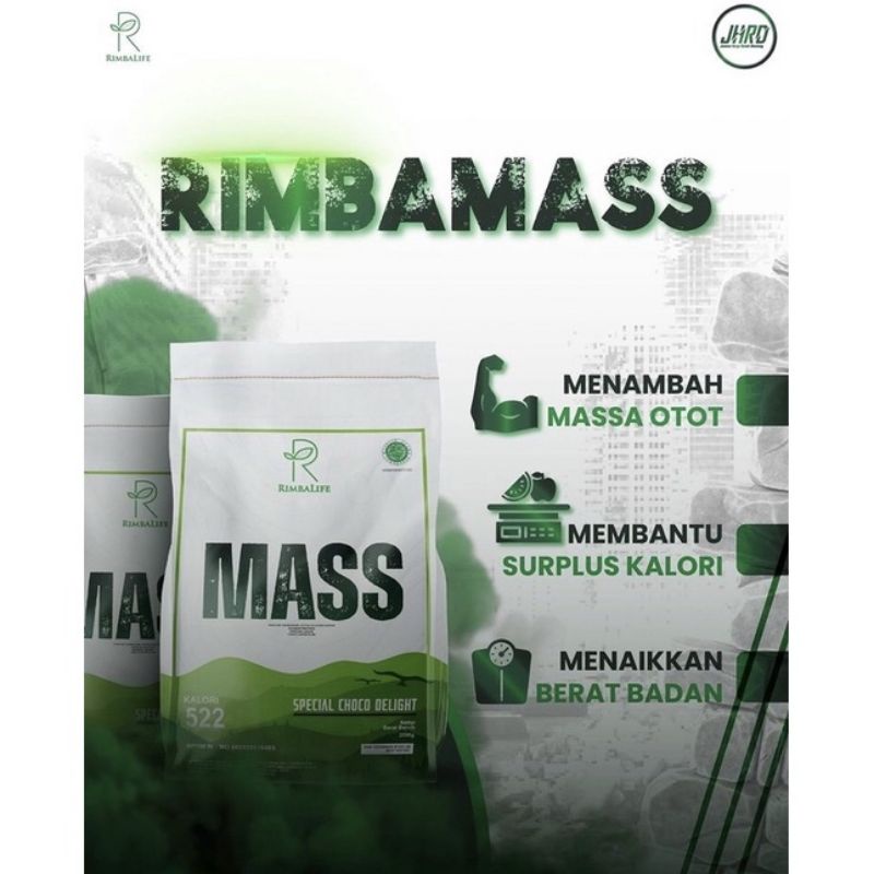 Rimbalife Rimba Mass 900gram 2lbs 2kg 4.4lbs Gainer RimbaMass Penambah Berat Badan Bulking