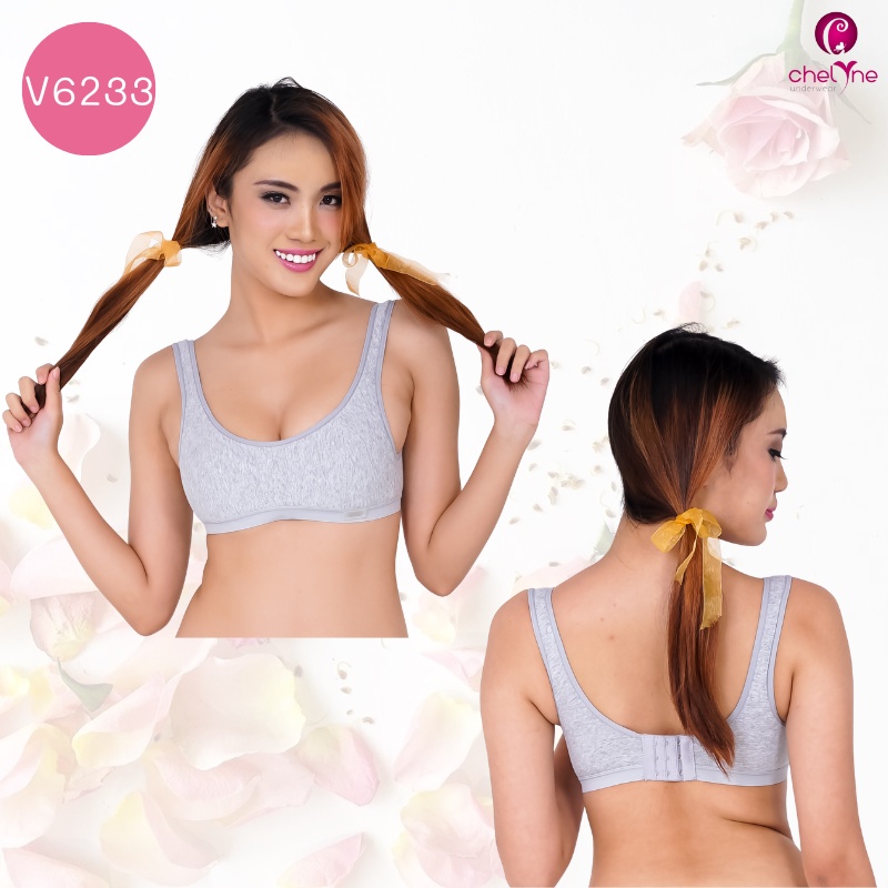 BH Chelyne Sport Bra Miniset V1001 / V6233 Basic Daily Bra Dengan Kaitan Belakang - BH Harian