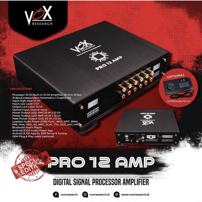 PROCESSOR VOX RESEARCH PRO 12 AMP