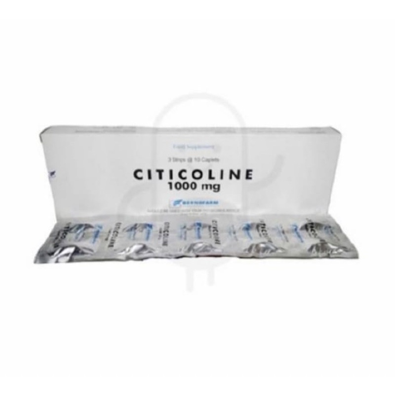 Citicoline 1000 mg box 30 tablet ( kesehatan saraf mata dan otak )