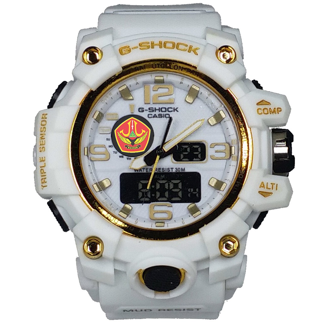 Exclusive Jam BANSER Double Time (Full Putih List Gold)