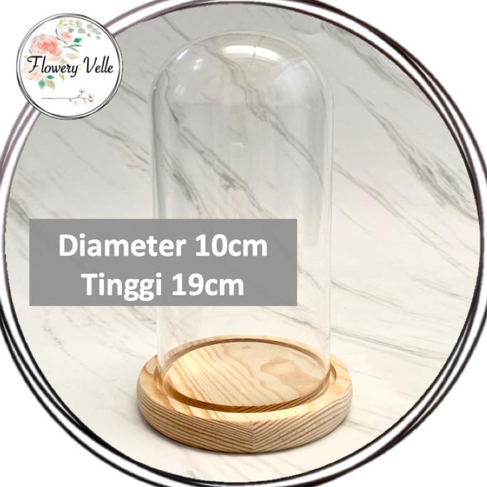 Kubah Kaca Glass Dome Besar Kosong Glassbox Container Display Box