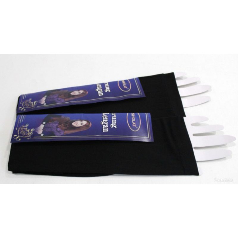 [6 pcs] Manset deker tangan polos warna hitam/putih/coklat