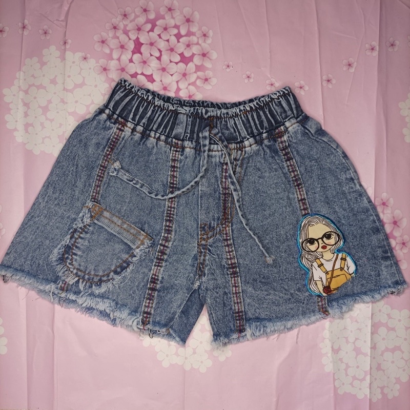 Celana Jeans pendek hot pants anak perempuan 1-7 Tahun/celana pendek jeans anak