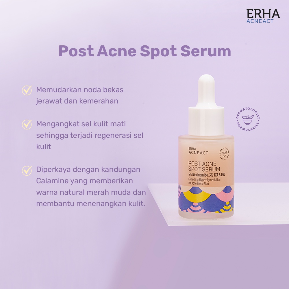 ERHA Acneact Post Acne Serum 30ml - Serum Untuk Menyamarkan Bekas Jerawat-2