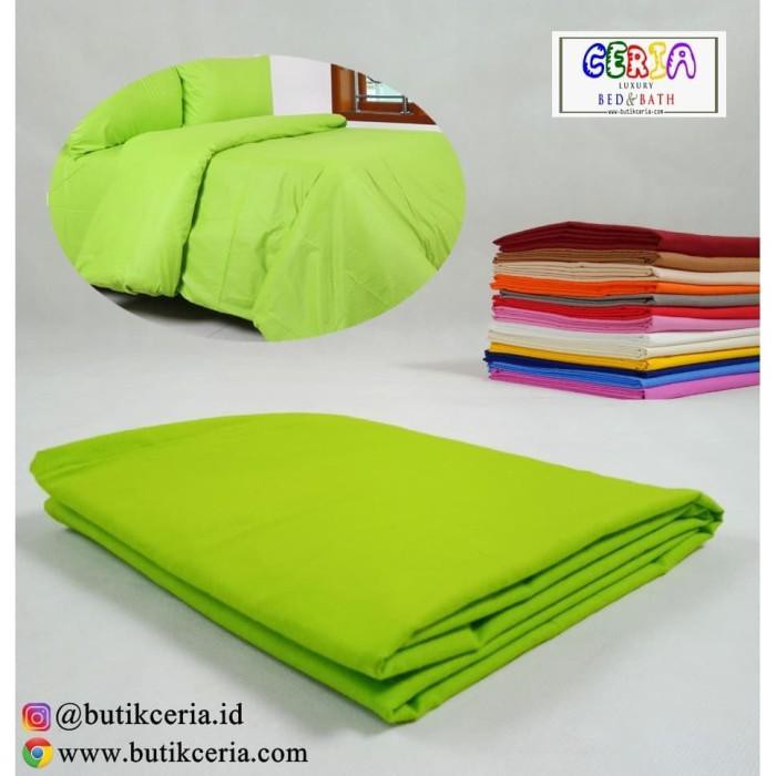 Cotton | Bahan Kain Polos Sprei Background Foto Katun Adem Lebar 240 Cm - Hijau Terbaru Ready Stock