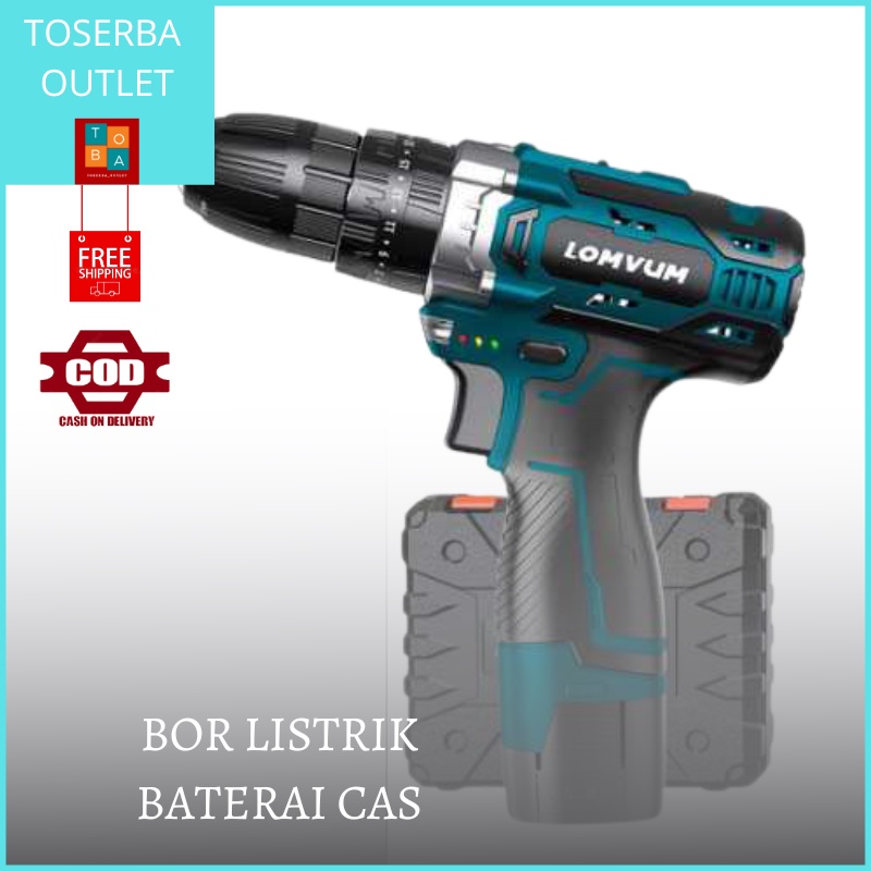 Bor Listrik Cordless Bor Elektrik Baterai Mesin Bor Tangan Bor Tanpa Kabel
