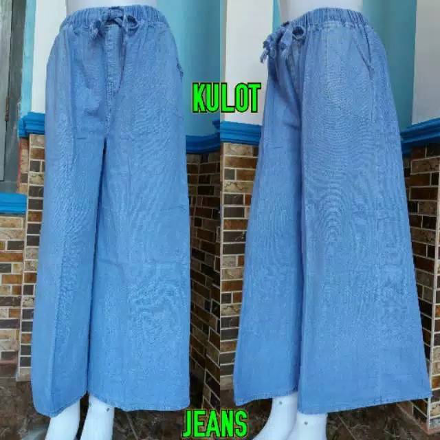 KULOT JEANS WASHED WANITA