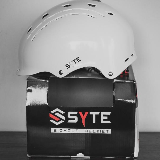 Jualan Helm Sepeda Syte St F162 Not Rockbros Gub Mtb Bmx Seli - Putih Murah