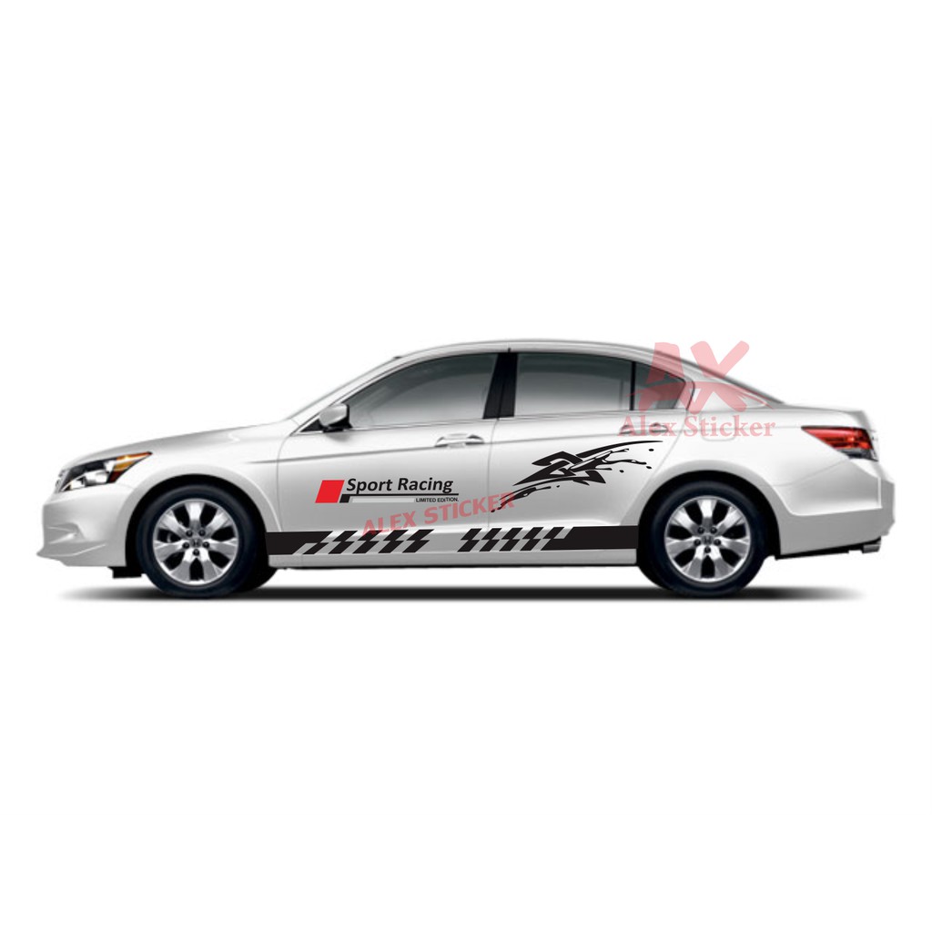 STIKER STICKER MOBIL HONDA ACCORD CITY CIVIC SEDAN VIOS CAMRY CUTING STIKER LIST TRIBAL