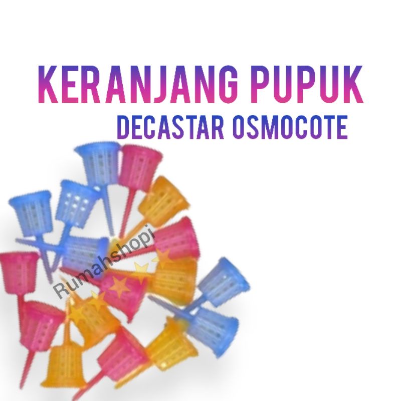 Keranjang Pupuk Decastar Osmocote Keranjang Pupuk Osmocote Pot Plastik Pupuk Anggrek Pupuk Aglonema 