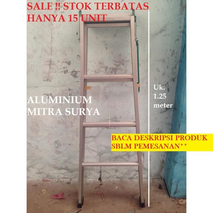 Tangga Lipat Sale (Stok Terbatas) Tangga Lipat 1.25 Meter Aluminium Kuat Baru
