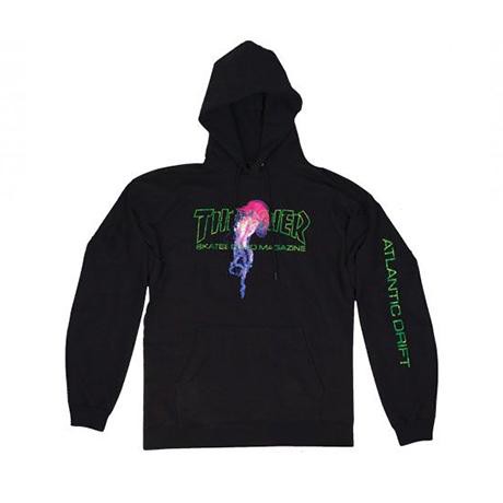 thrasher atlantic drift hoodie navy