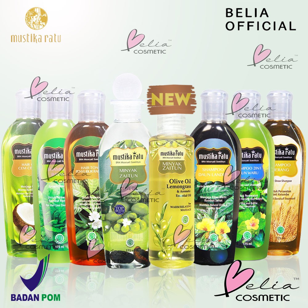 BELIA Mustika Ratu Hair Tonic | Minyak Zaitun Olive | Oil