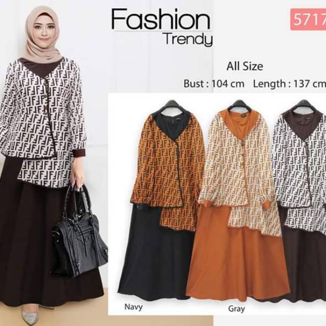 Gamis fendi Extu