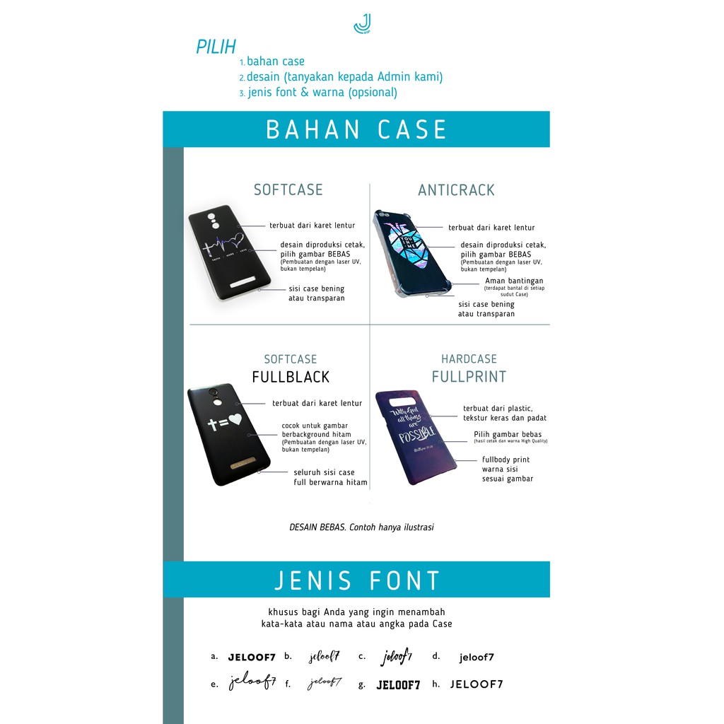 Jeloof CASE BIBLE VERSION - (Custom Ayat Favorit)