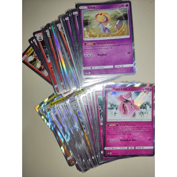 Kartu Pokemon TCG Indonesia Random Bulk Foil 50 Kartu - 100 Kartu MURAH