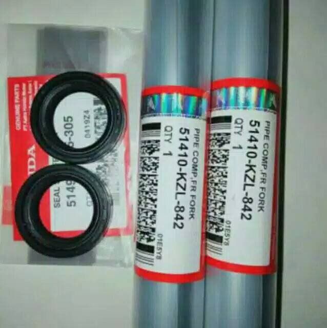 As shock depan vario 110 125 150 fi beat fi scoopy fi spacy fi harga 1 set 2 pcs kzL (tanpa seal shock)