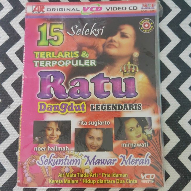 VCD KARAOKE ORIGINAL 15 SELEKSI TERLARIS & TERPOPULER RATU DANGDUT LEGENDARIS