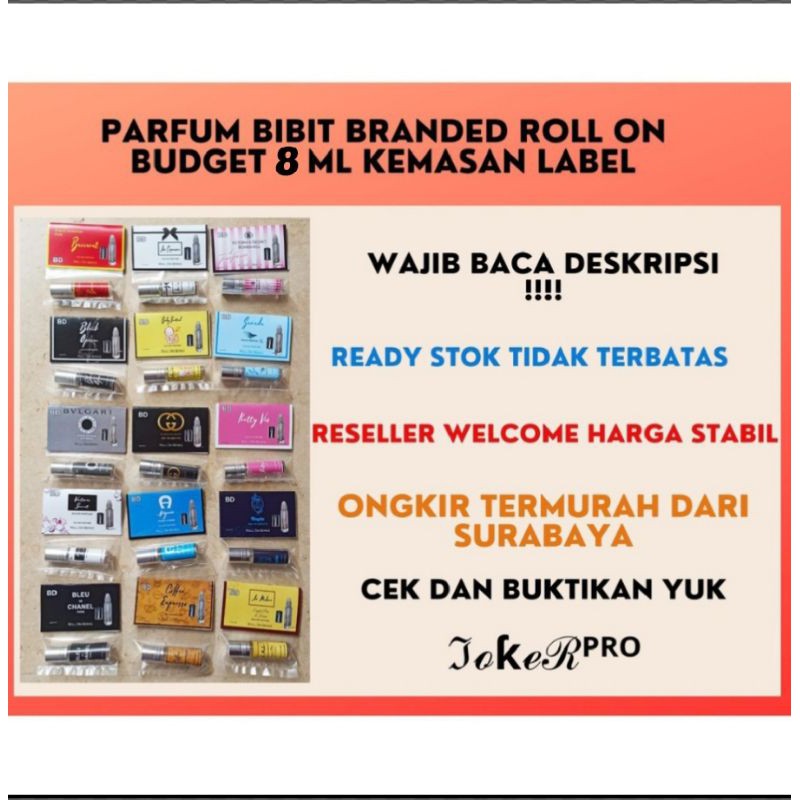 JILID 2 PARFUM BRANDED ROLL ON BUDGET PAKAI LABEL