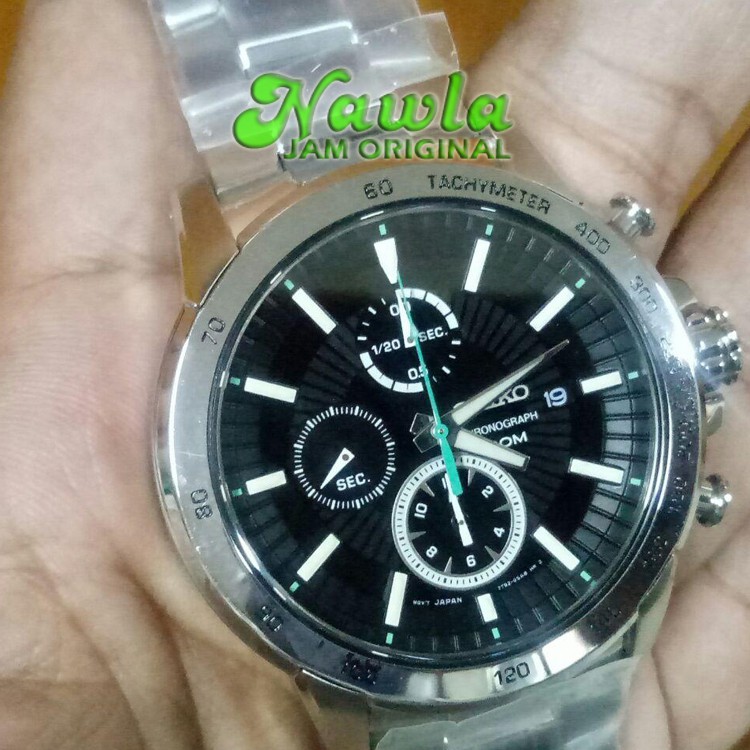 Seiko Criteria SNDC71P1 Chronograph Black Dial - Jam Tangan Pria SNDC71