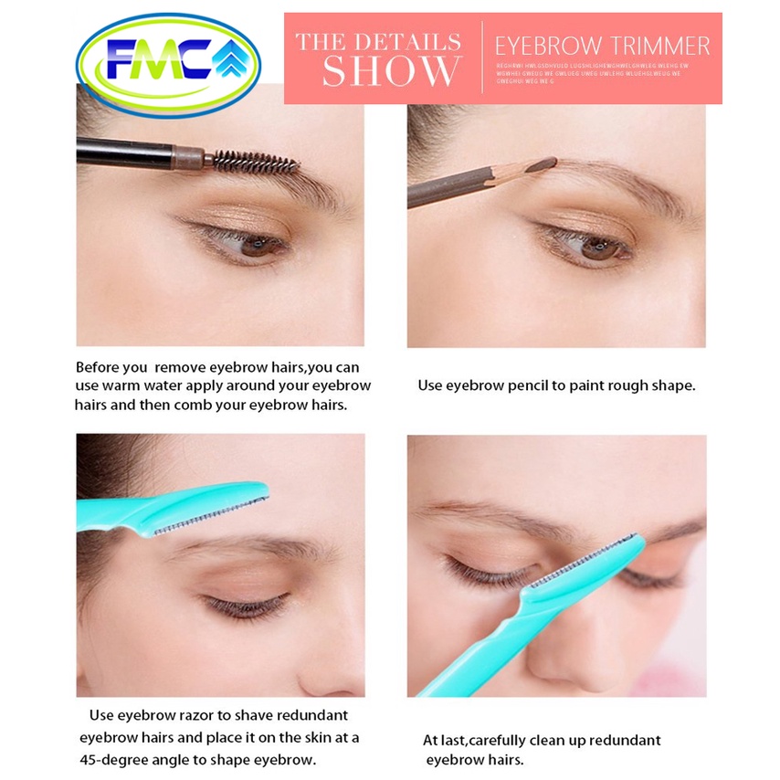 Pisau Cukur Alis Mata Alat Pencukur Alis Mata Eyebrow Razor Trimmer Super Tajam Aksesoris Kosmetik Kecantikan