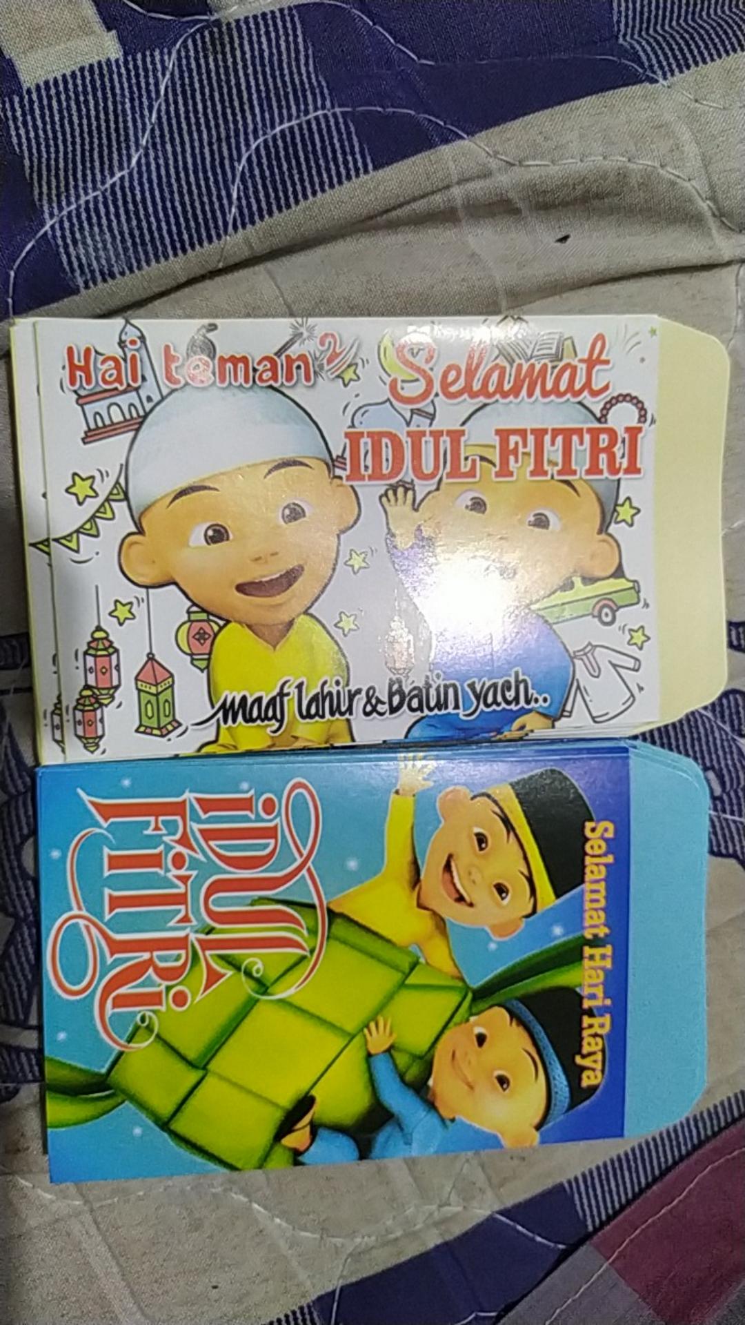 Amplop Angpao Lebaran Selamat Hari Raya Idul Fitri Ramadhan Anak Lucu Kecil Karakter Upin Ipin